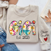 Lofaris Gigi Est Year And Grandkids Custom Name CTH01 Sweatshirt